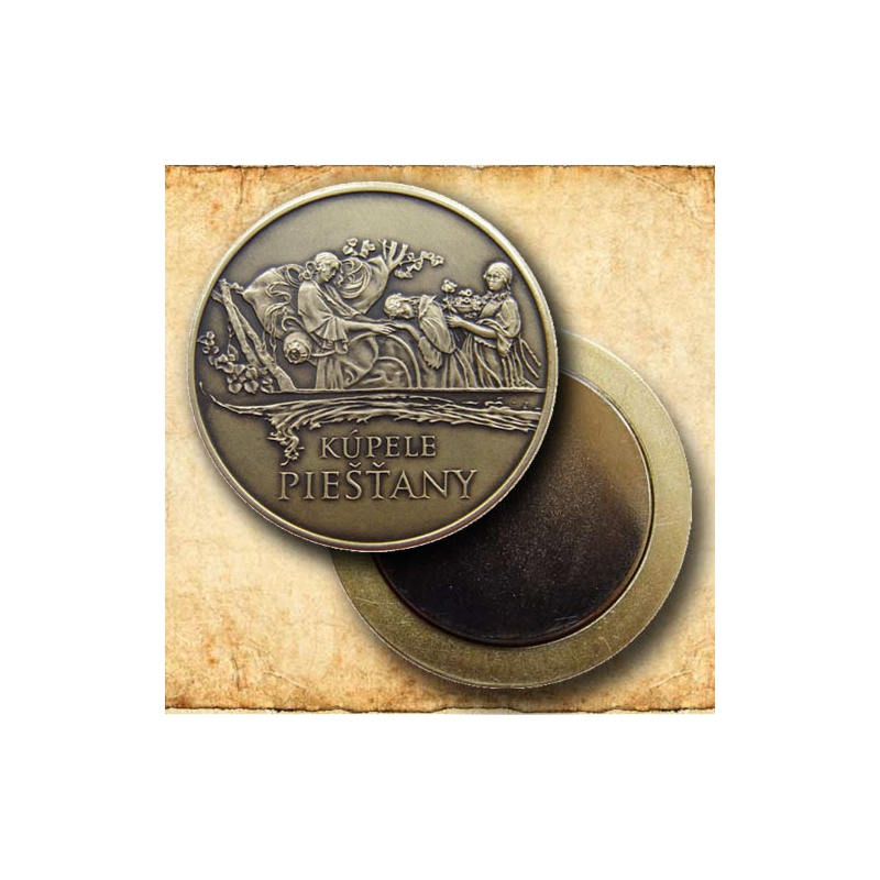 Medaila s magnetom - Kúpele Piešťany - Patina