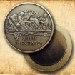 Medal with magnet - Piestany Spa - Patinated