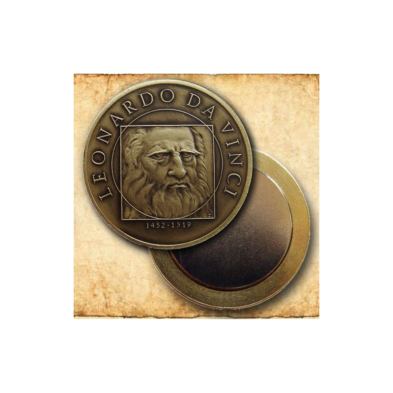 Medaila s magnetom - Leonardo da Vinci - Patina