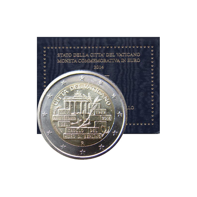 2 Euro Vatikán 2014 - Pád Berlínskeho múru