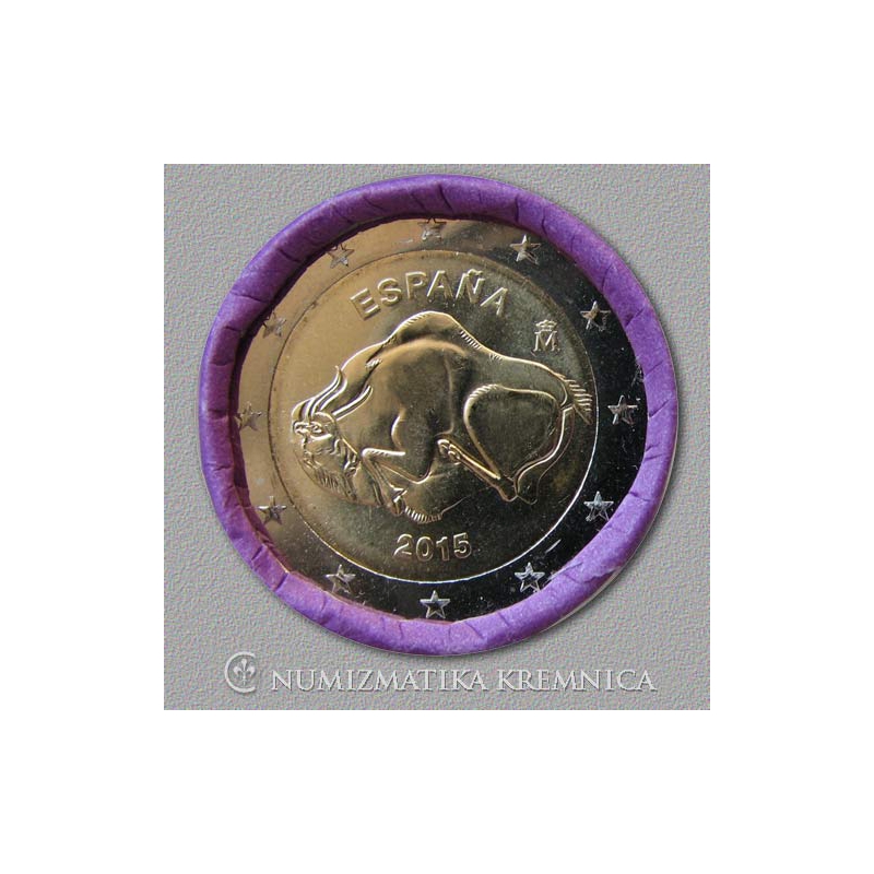 2 Euro Španielsko 2015 - Jaskyňa Altamira