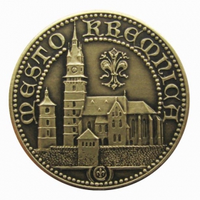 Medaila s kartou Kremnica - Patina