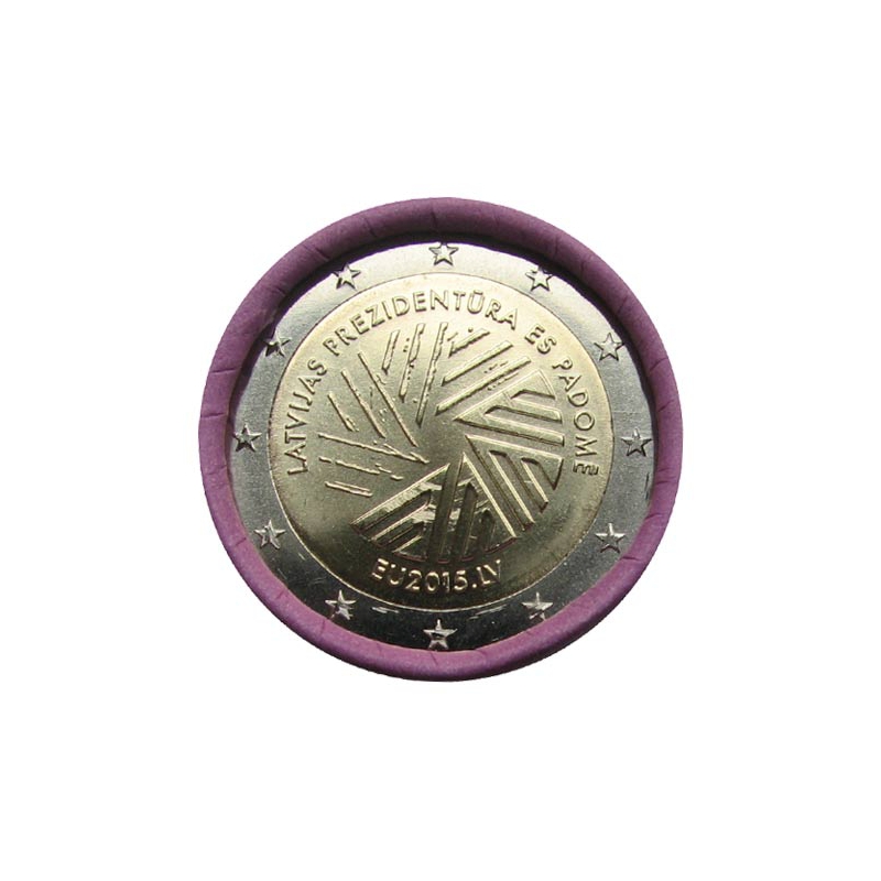 2 Euro Lotyšsko 2015 - Predsedníctvo v Rade EU