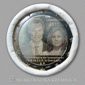 2 Euro / 2015 - Luxembourg - 15th Anniversary of Grand Duke Henri Accession to the Throne