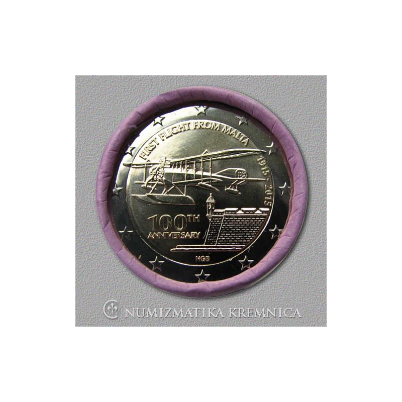 2 Euro / 2015 - Malta - First flight from Malta