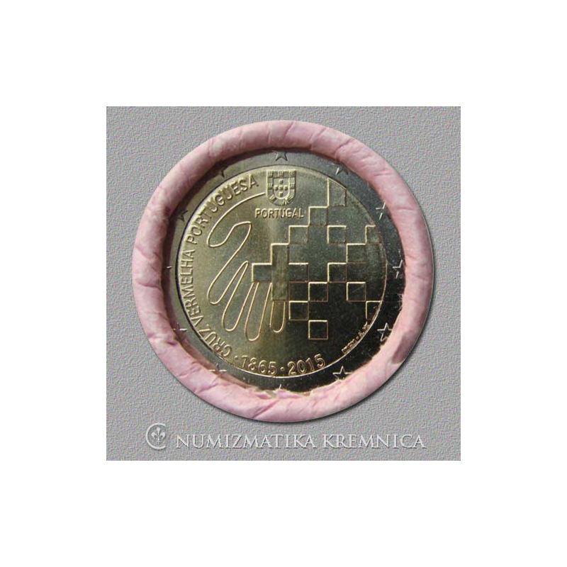 2 Euro Portugalsko 2015 - Červený kríž