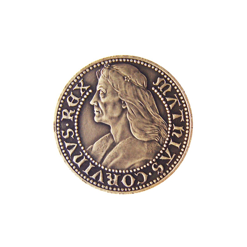 Medaila s kartou Matej Korvín - Patina