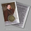 Small medal with card Maximilian II. (The Habsburgs) - Patinated
