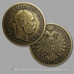 Medaila s kartou František Jozef I. Habsburský (rakúsky cisár) - Patina