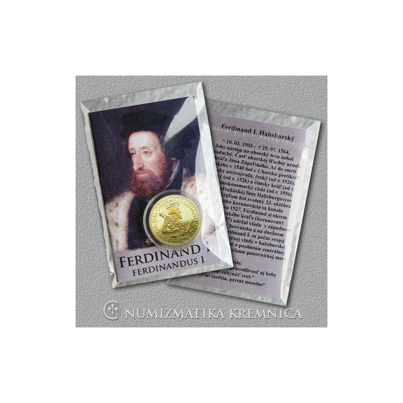 Medaila s kartou Ferdinand I. Habsburský (Svätá rímska ríša) - Lesk