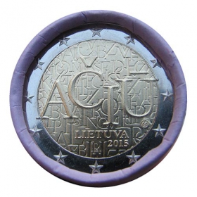 2 Euro Litva 2015 - Litovský jazyk