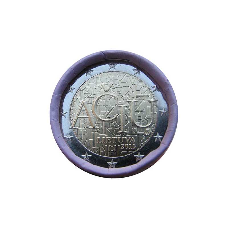 2 Euro Litva 2015 - Litovský jazyk