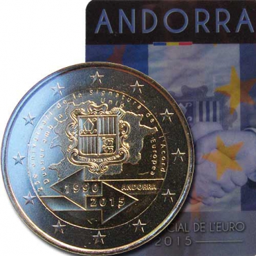 2 Euro Andorra 2015 - Colná dohoda