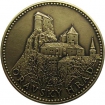 Medal with card - Orava castle - Patinated