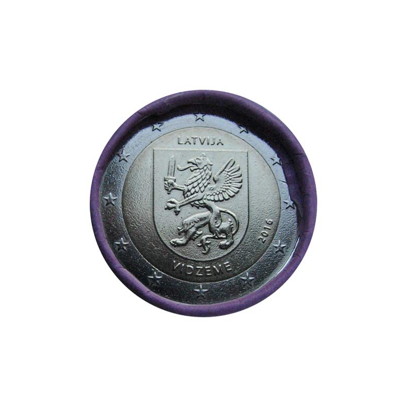 2 Euro Lotyšsko 2016 - Oblasť Vidzeme