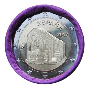 2 Euro Španielsko 2017 - Kostoly Astúrskeho kráľovstva