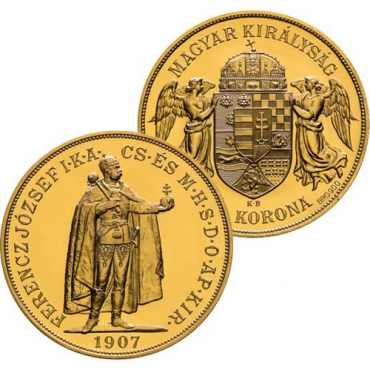 Gold 100 Korona 1907 KB/BP