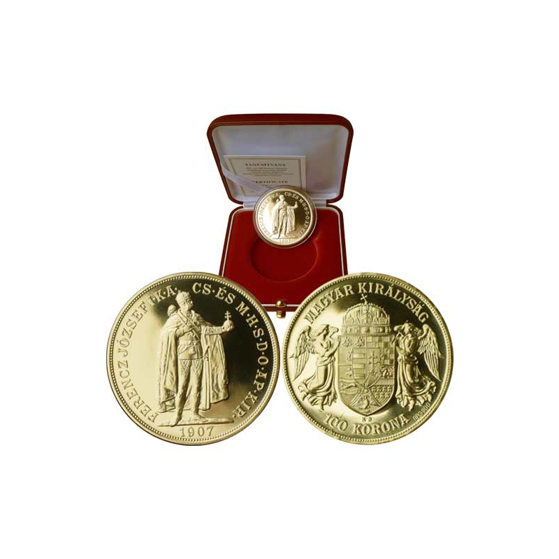 Gold 100 Korona 1907 KB/BP