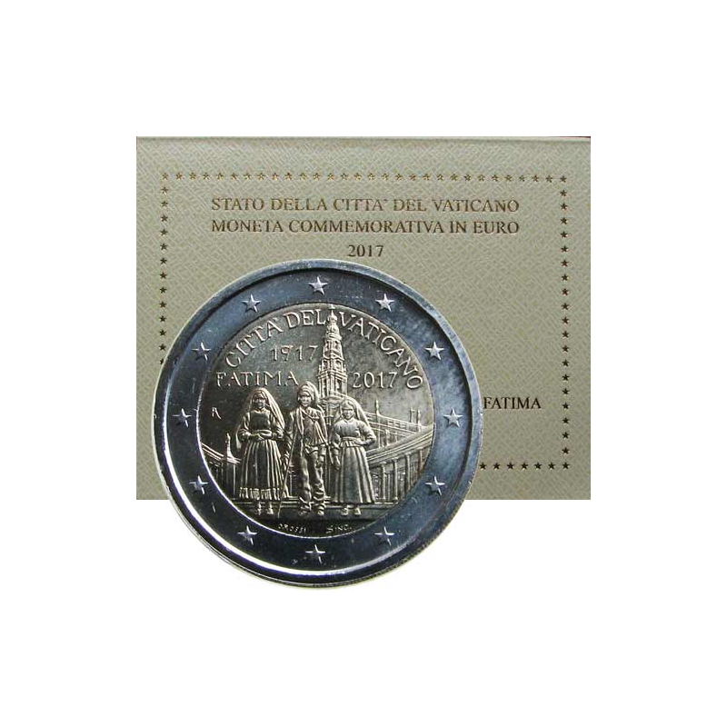 2 Euro Vatikán 2017 - Zjavenie vo Fatime