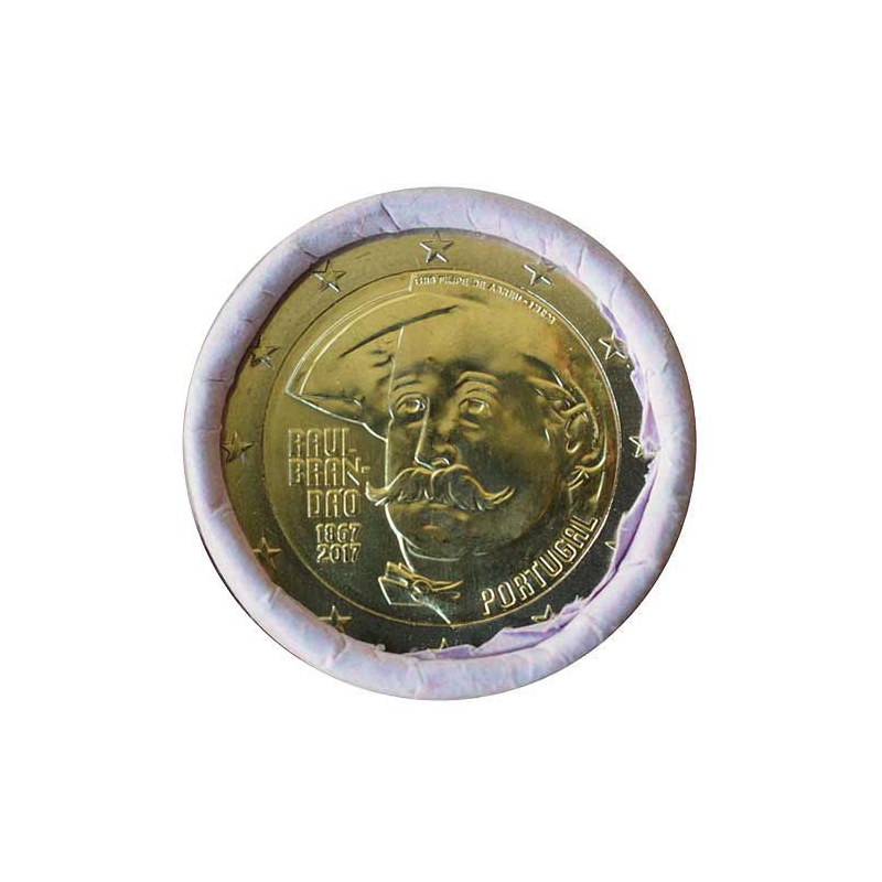 2 Euro Portugalsko 2017 - Spisovateľ Raúl Brandão