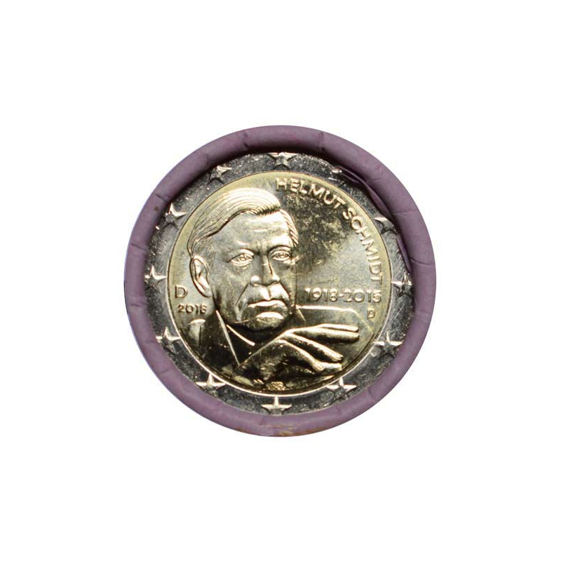 2 Euro Nemecko "D" 2018 - Kancelár Helmut Schmidt