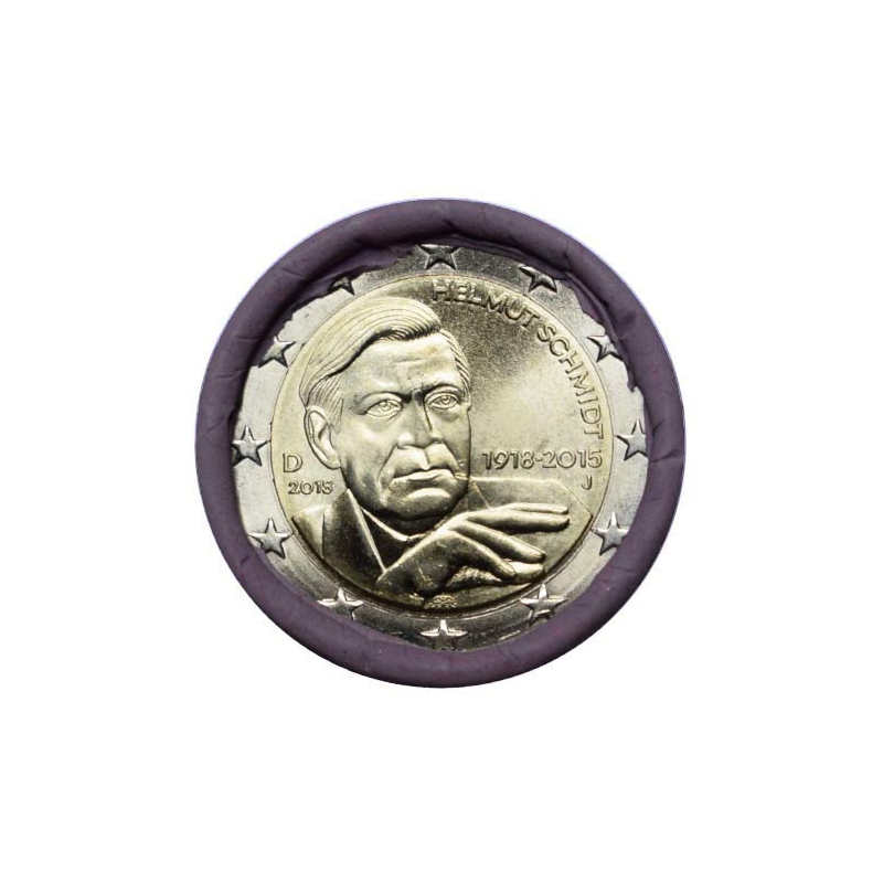 2 Euro Nemecko 'J' 2018 - Kancelár Helmut Schmidt