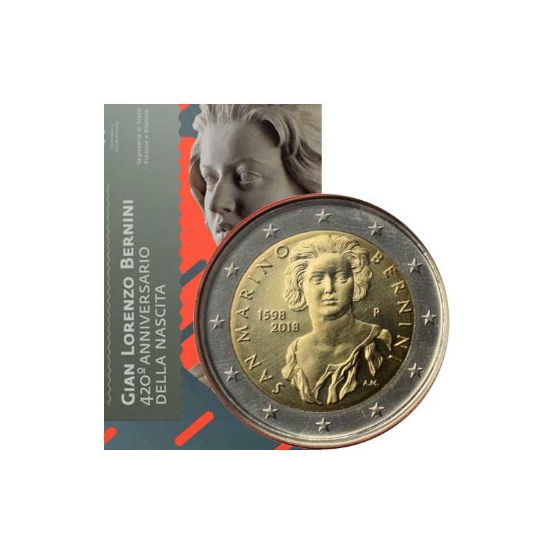2 Euro San Maríno 2018 - Giano Lorenzo Bernini