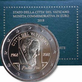 2 Euro / 2018 - Vatican - Padre Pio