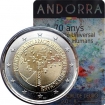 2 Euro Andorra 2018 - Universal Declaration of Human Rights