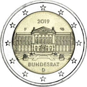 2 Euro Nemecko "F" 2019 - Bundesrat