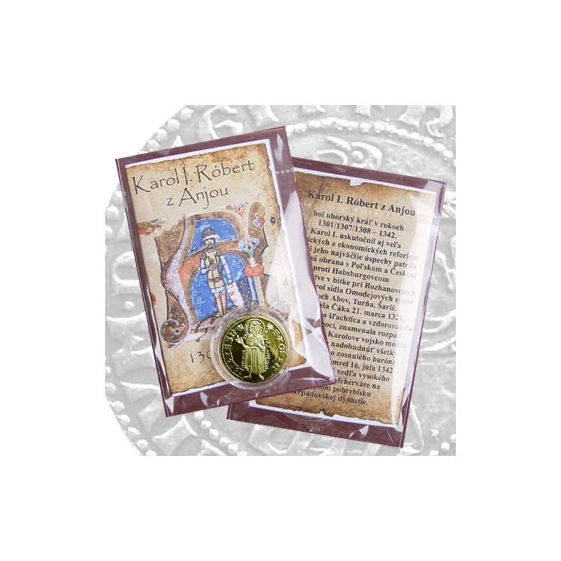 Medaila s motívom Kremnického dukátu s kartou - Lesk