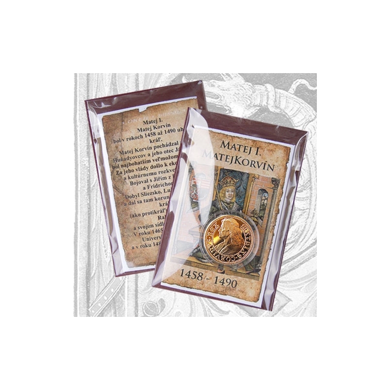 Medaila s kartou Matej Korvín - Lesk