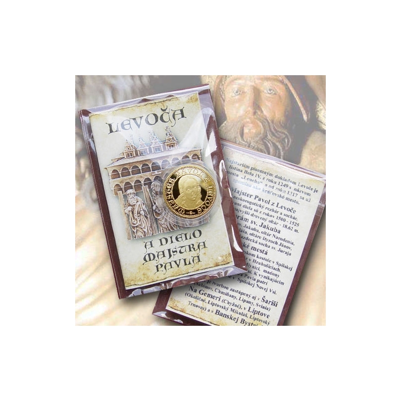 Medal with card Master Paul of Levoca - Bright