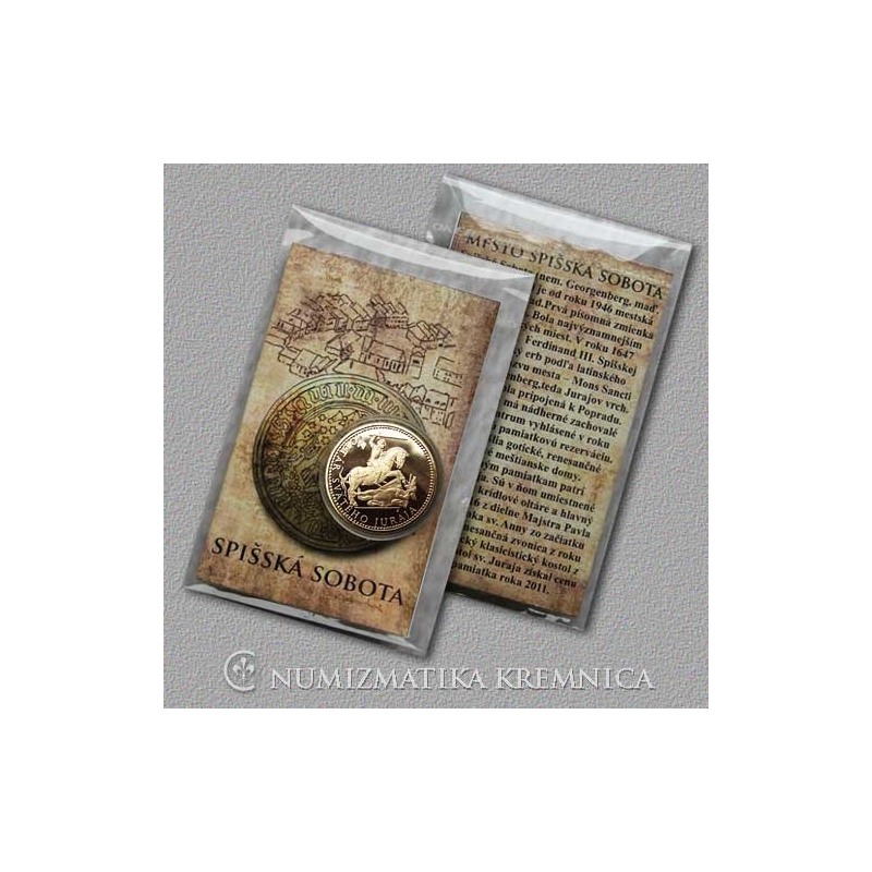 Medal with card - Spisska Sobota - Bright