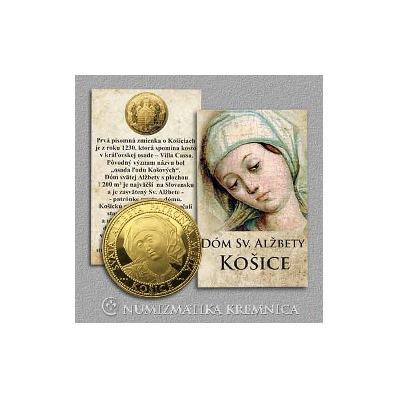 Medaila s kartou - Košice - Lesk