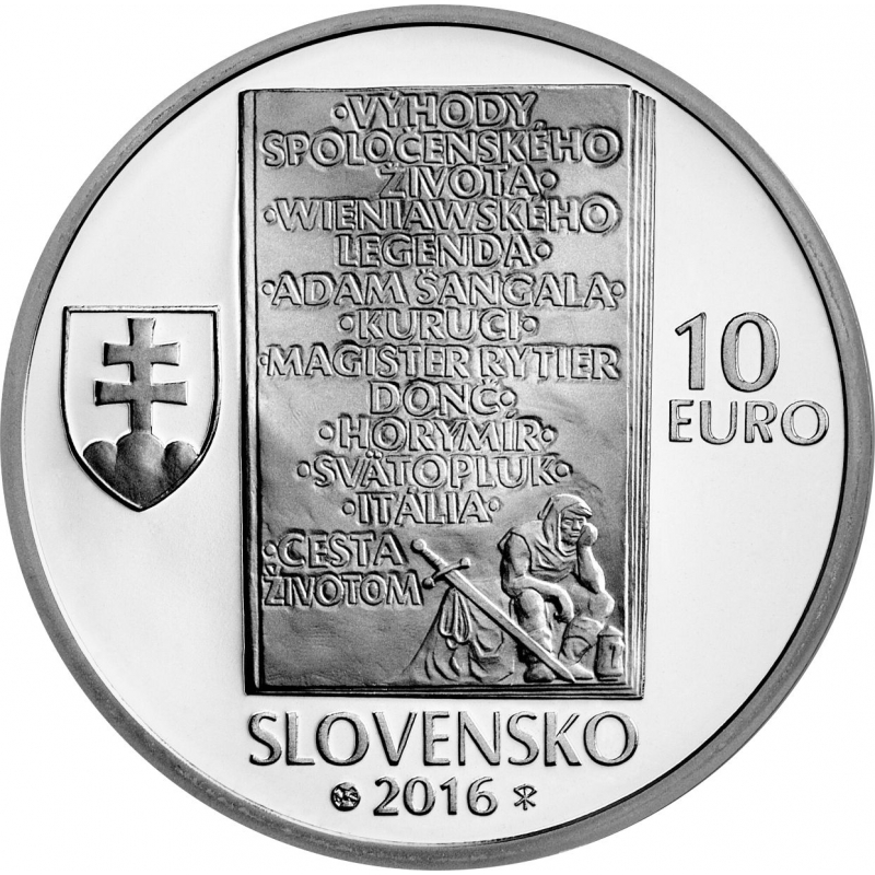10 Euro / 2016 - Ladislav Nádaši Jége - Proof