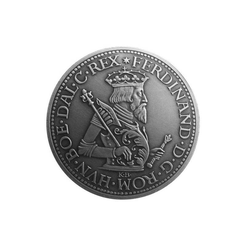 Strieborná miniatúra toliaru - Ferdinand I.