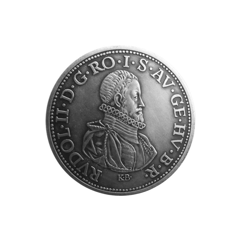 Strieborná miniatúra toliaru - Rudolf II.