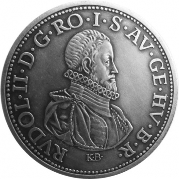 Silver miniature tolar - Rudolf II.