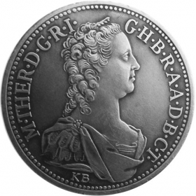Strieborná miniatúra toliaru - Mária Terézia