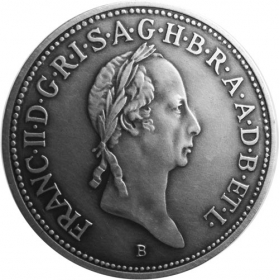 Strieborná miniatúra toliaru - František I.