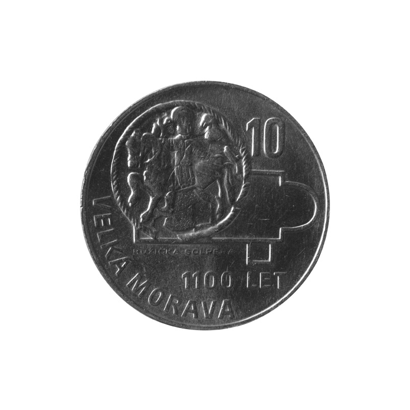 10 Kčs / 1966 - 1100. výročie Veľkej Moravy