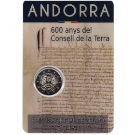2 Euro / 2019 - Andorra - 600. years of "Consell de la Terrra"