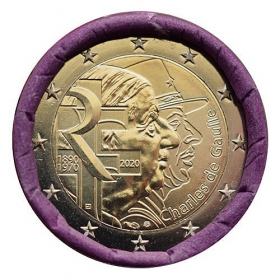 2 Euro Francúzsko 2020 - Generál Charles de Gaulle