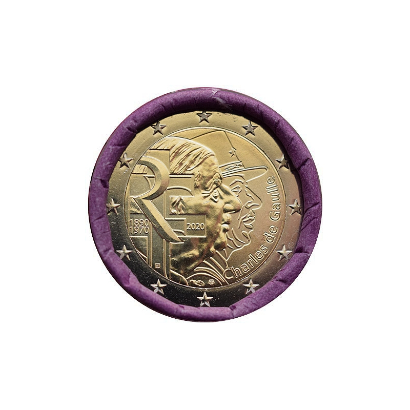2 Euro Francúzsko 2020 - Generál Charles de Gaulle