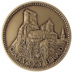 Mosadzná medaila Oravský hrad - Patina