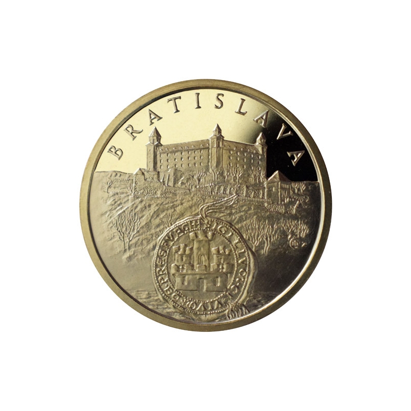 Mosadzná medaila Bratislava - lesk