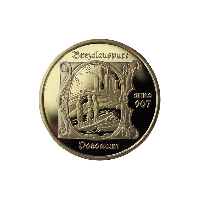 Mosadzná medaila Bratislava - lesk