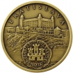 Mosadzná medaila Bratislava - patina