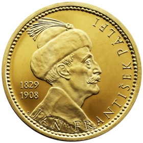 Mosadzná medaila Bojnice - lesk